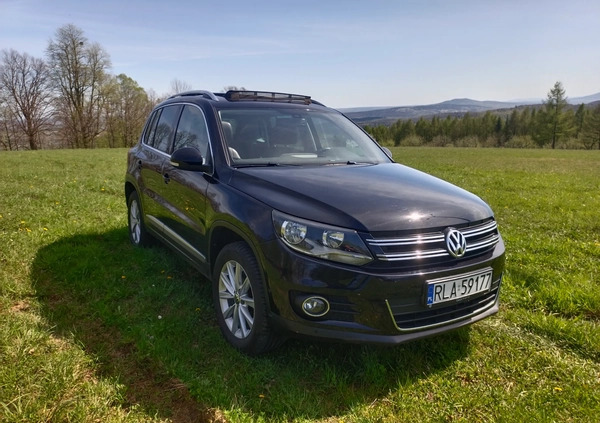 Volkswagen Tiguan cena 62200 przebieg: 129000, rok produkcji 2013 z Złotów małe 56